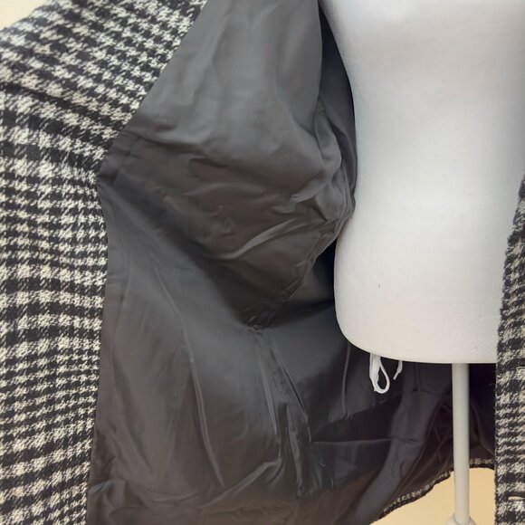 boohooMAN Pow Check Single Breasted Overcoat - Picture 8 of 11